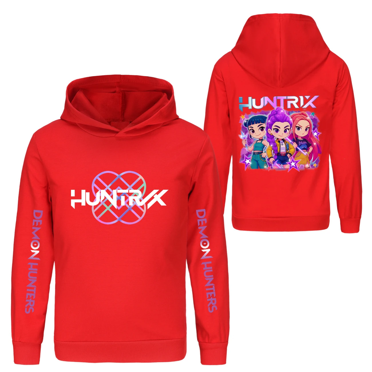 Kids’ Hoodie & Jogger Set — 5051 Collection F, Style 03 · Red