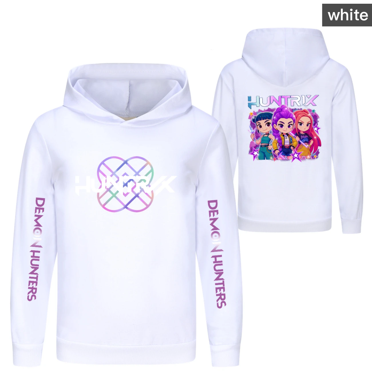 Kids’ Hoodie & Jogger Set — 5051 Collection F, Style 05 · White