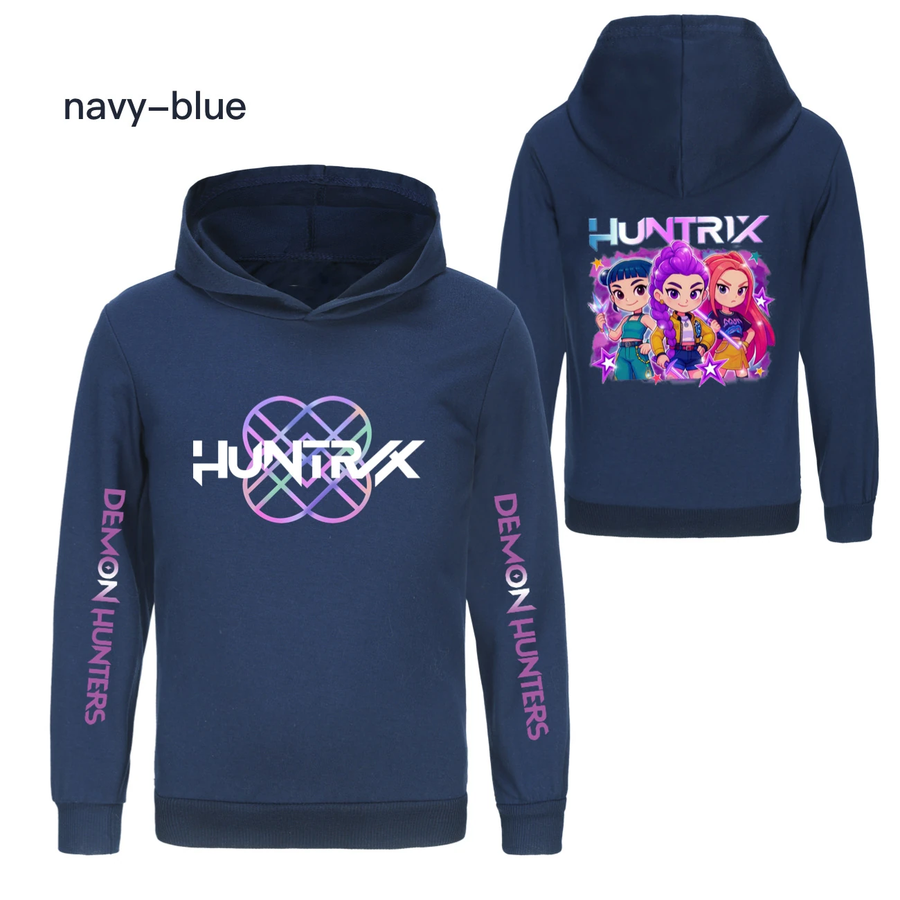 Kids’ Hoodie & Jogger Set — 5051 Collection F, Style 06 · Navy
