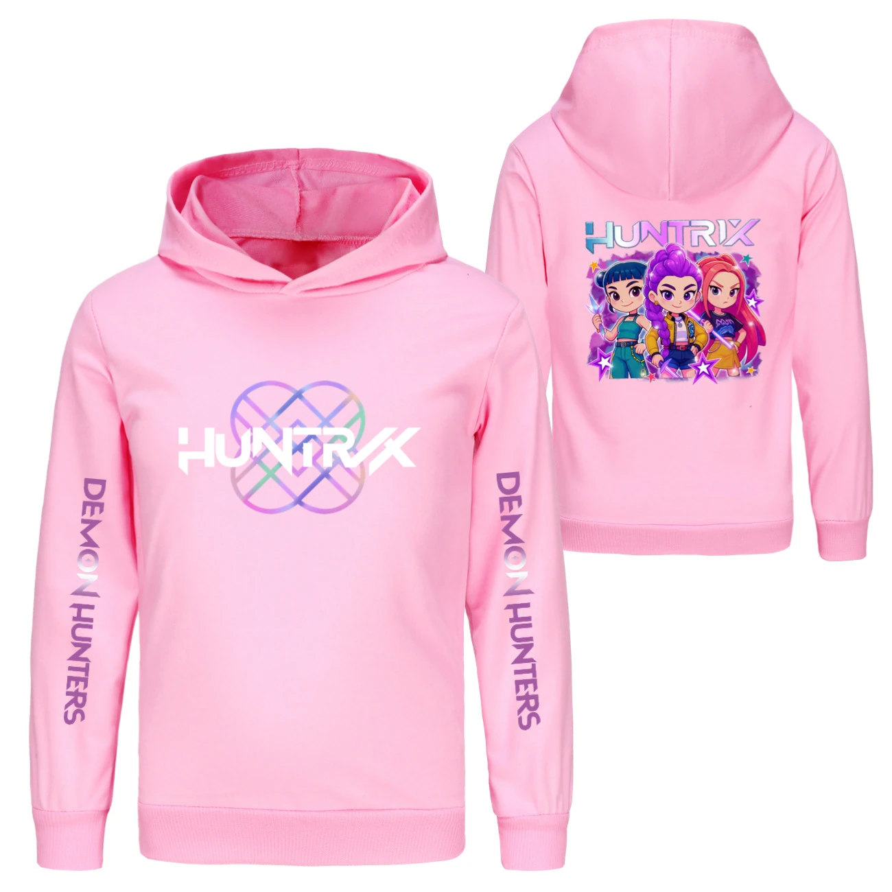 Kids’ Hoodie & Jogger Set — 5051 Collection F, Style 09 · Pink
