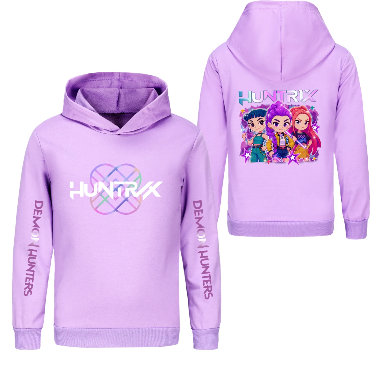 Kids’ Hoodie & Jogger Set — 5051 Collection F, Style 10 · Purple