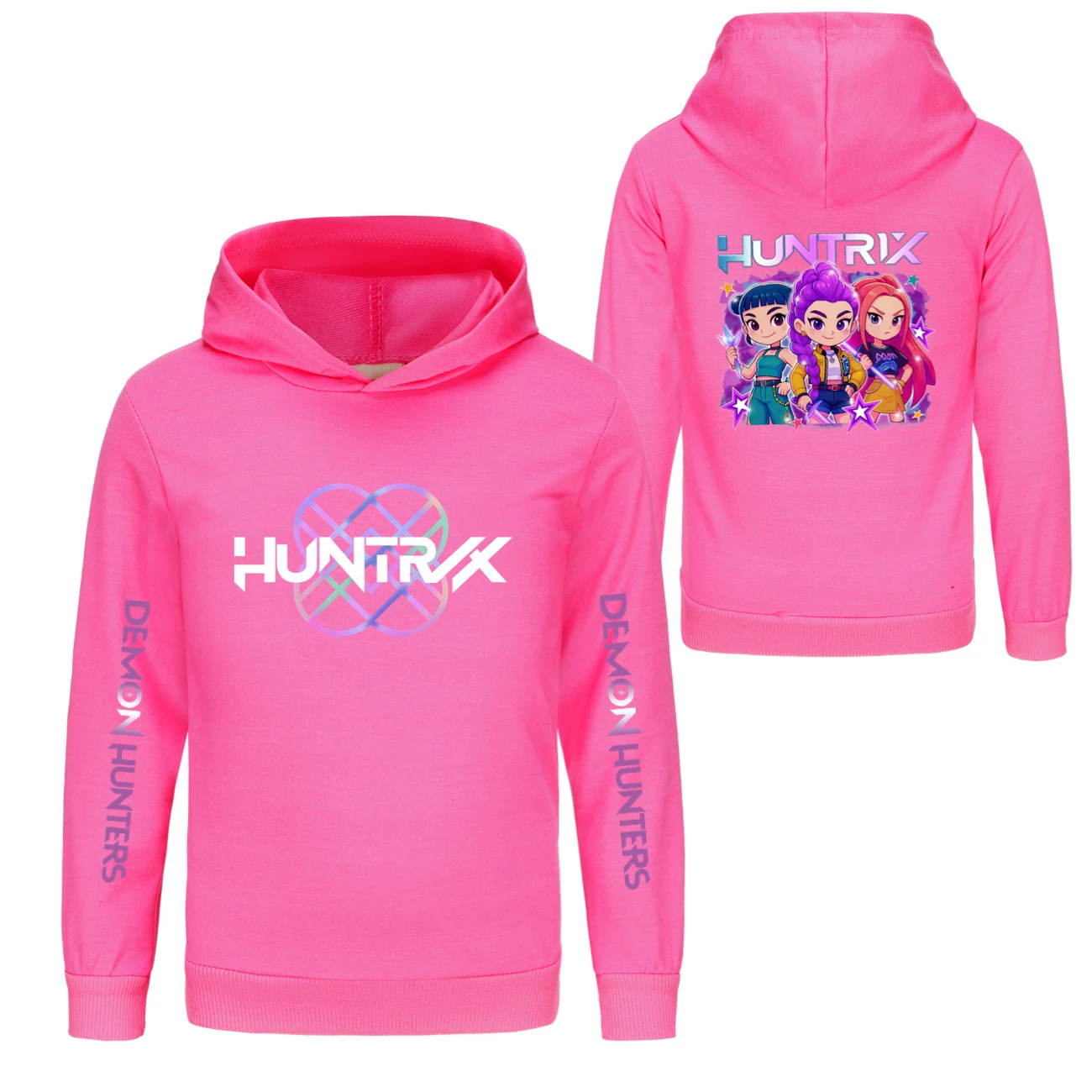 Kids’ Hoodie & Jogger Set — 5051 Collection F, Style 11 · Rose