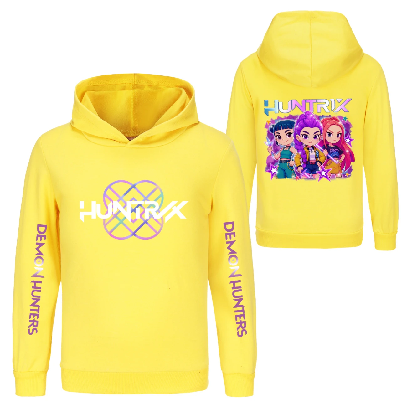 Kids’ Hoodie & Jogger Set — 5051 Collection F, Style 12 · Yellow