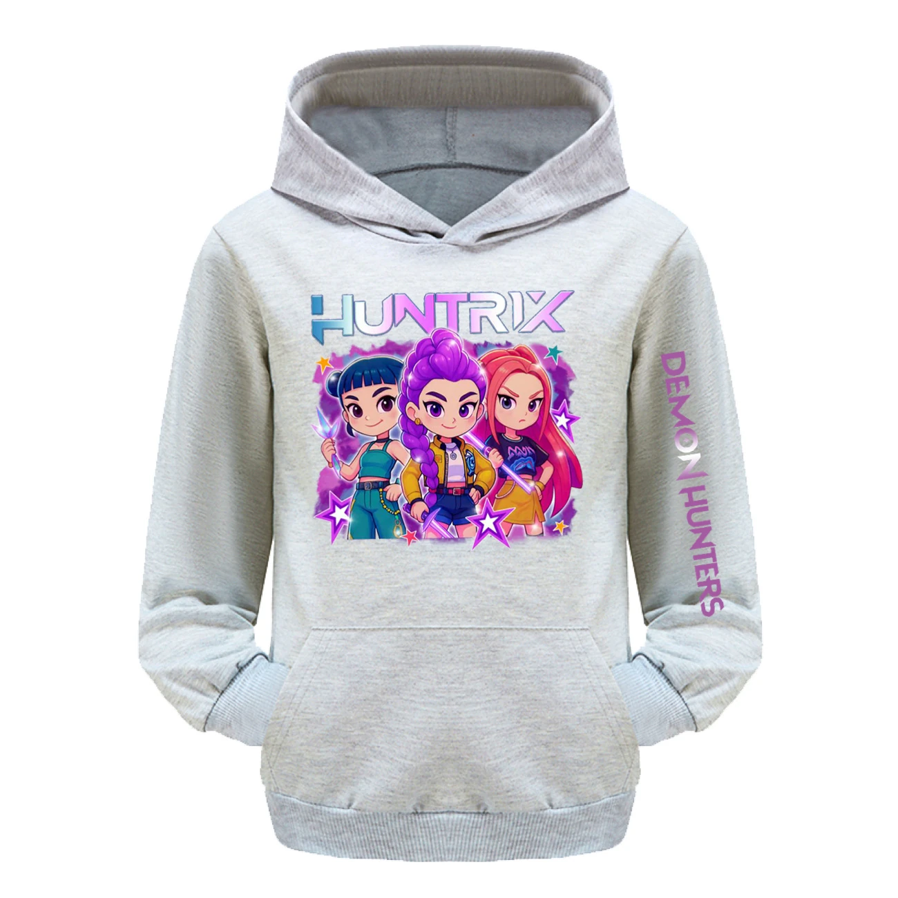 Kids’ Hoodie & Jogger Set — 5051 Collection E, Style 03 · Grey