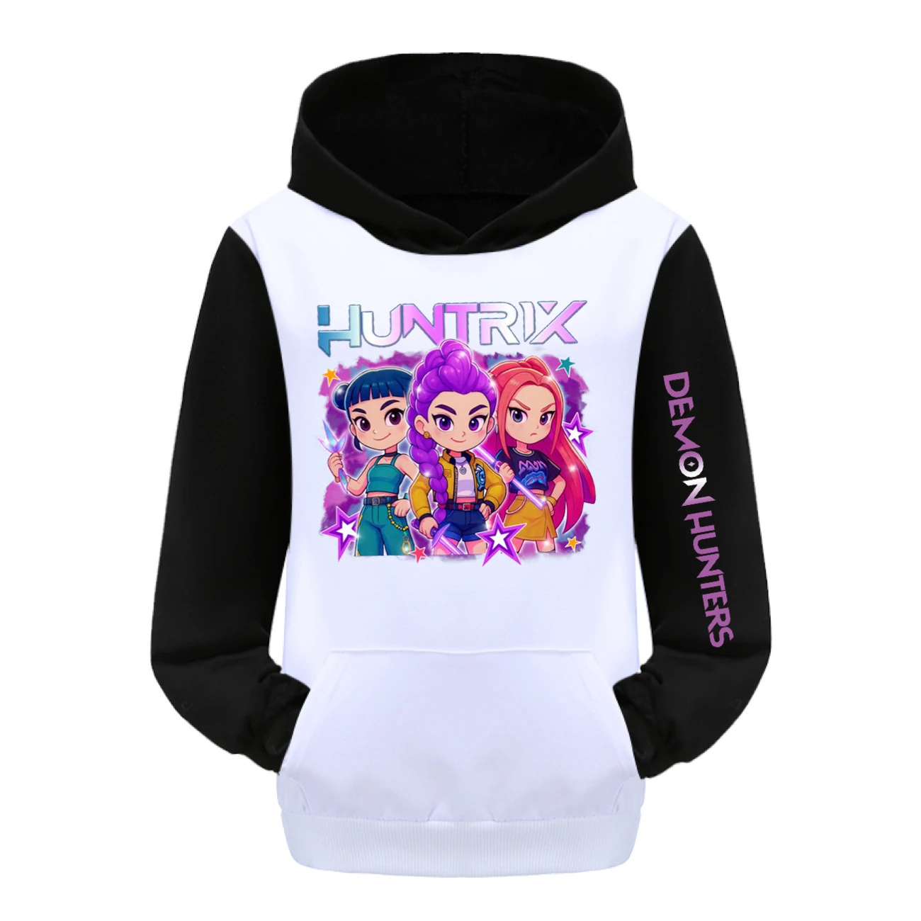 Kids’ Hoodie & Jogger Set — 5051 Collection E, Style 07 · Black