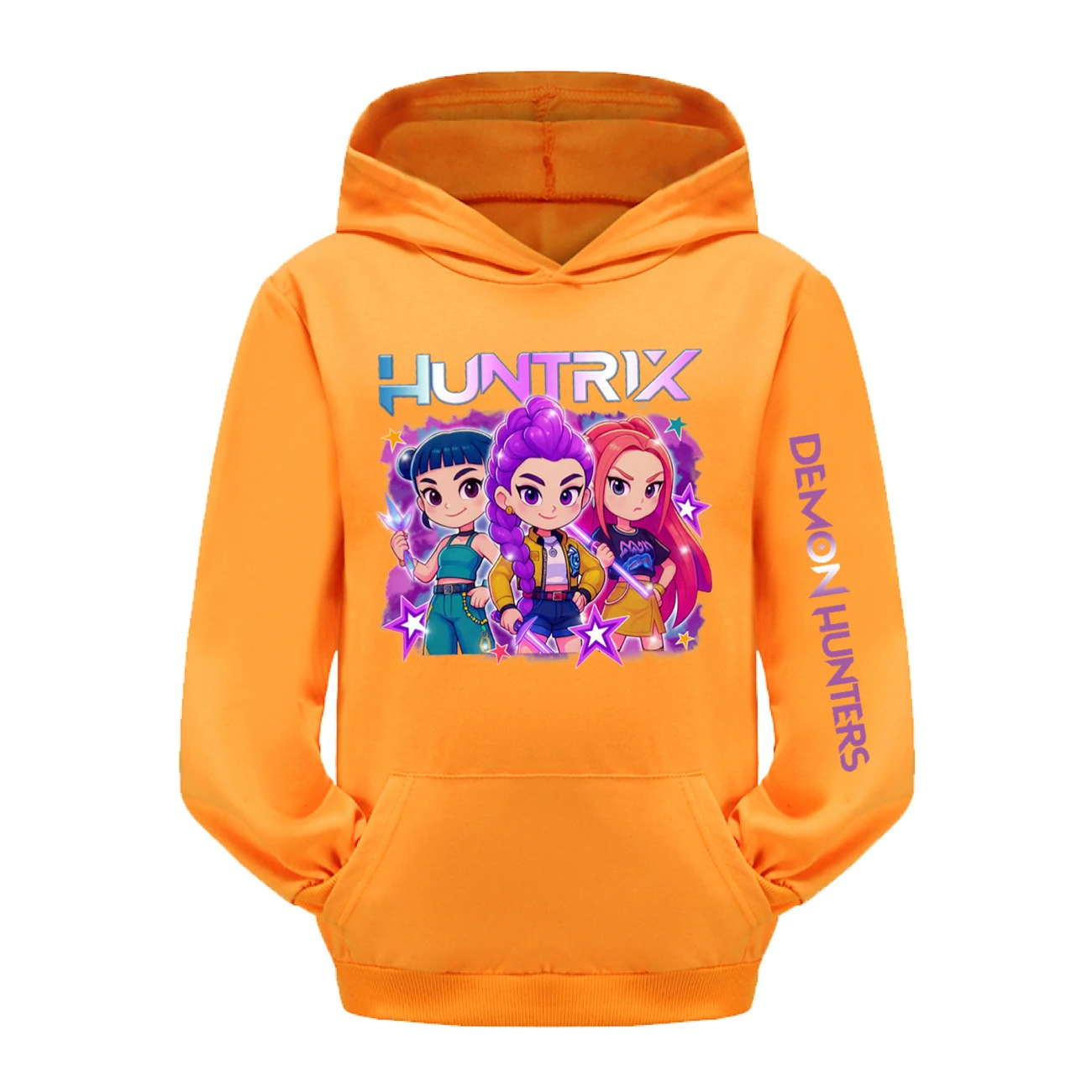Kids’ Hoodie & Jogger Set — 5051 Collection E, Style 08 · Orange