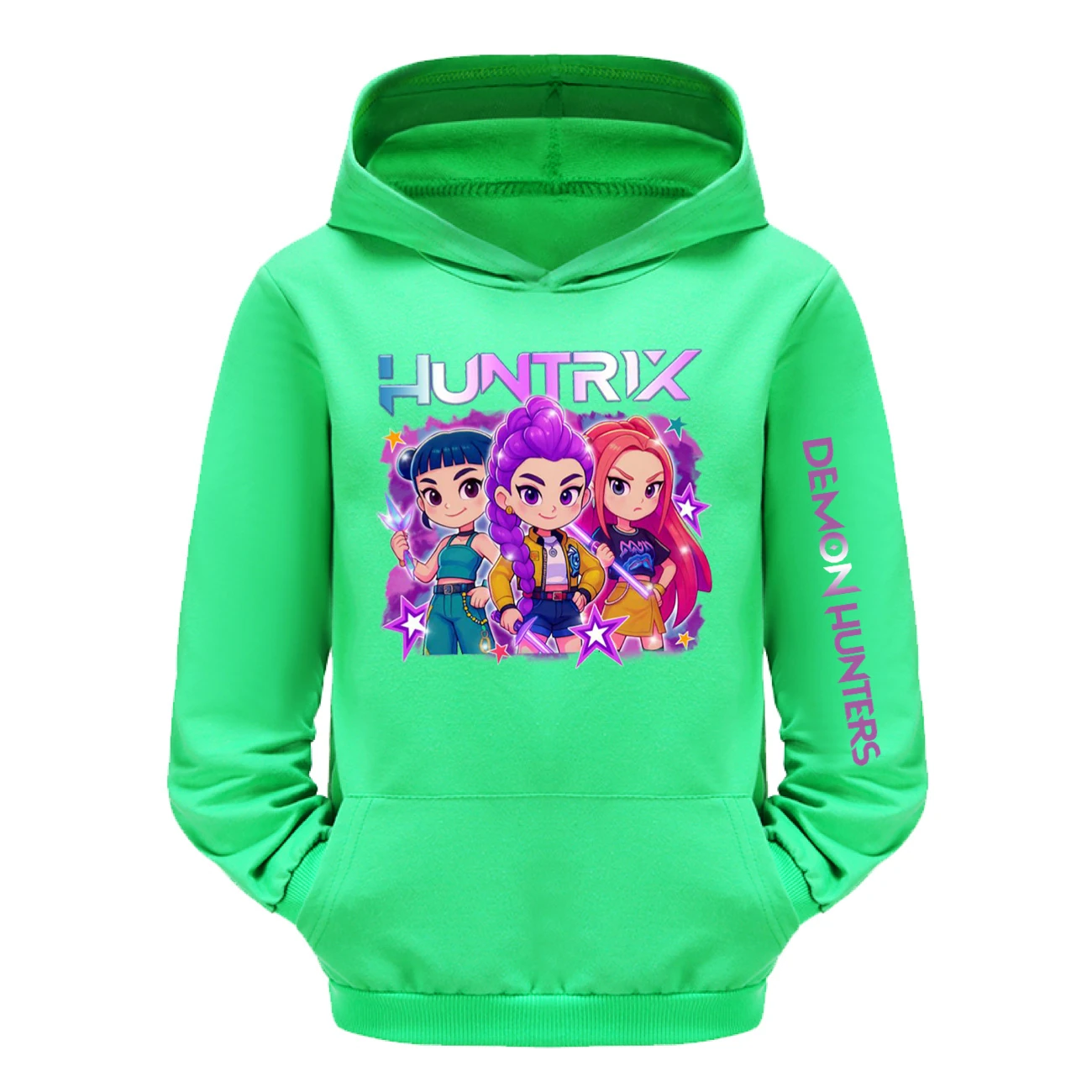 Kids’ Hoodie & Jogger Set — 5051 Collection E, Style 10 · Green