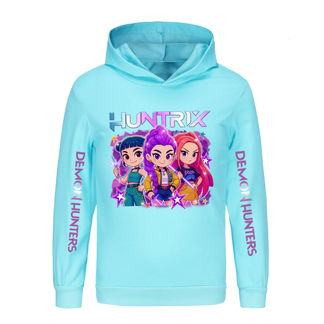 Kids’ Hoodie & Jogger Set — 5051 Collection D, Style 01 · Light Blue
