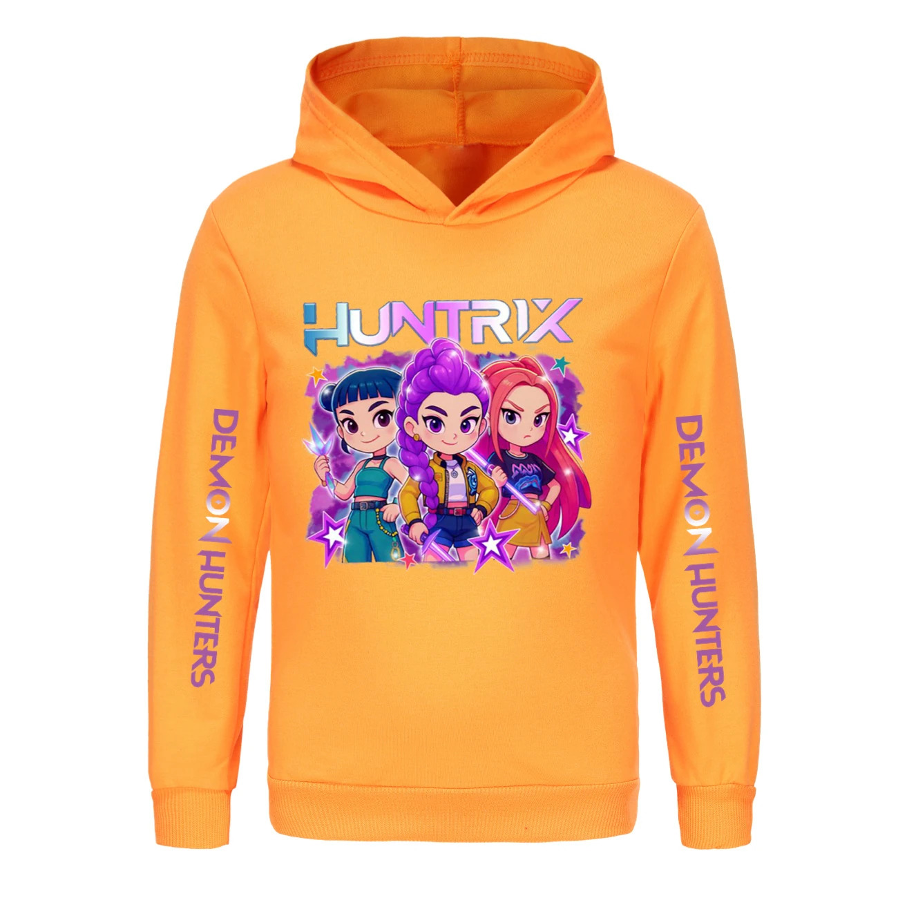Kids’ Hoodie & Jogger Set — 5051 Collection D, Style 08 · Orange