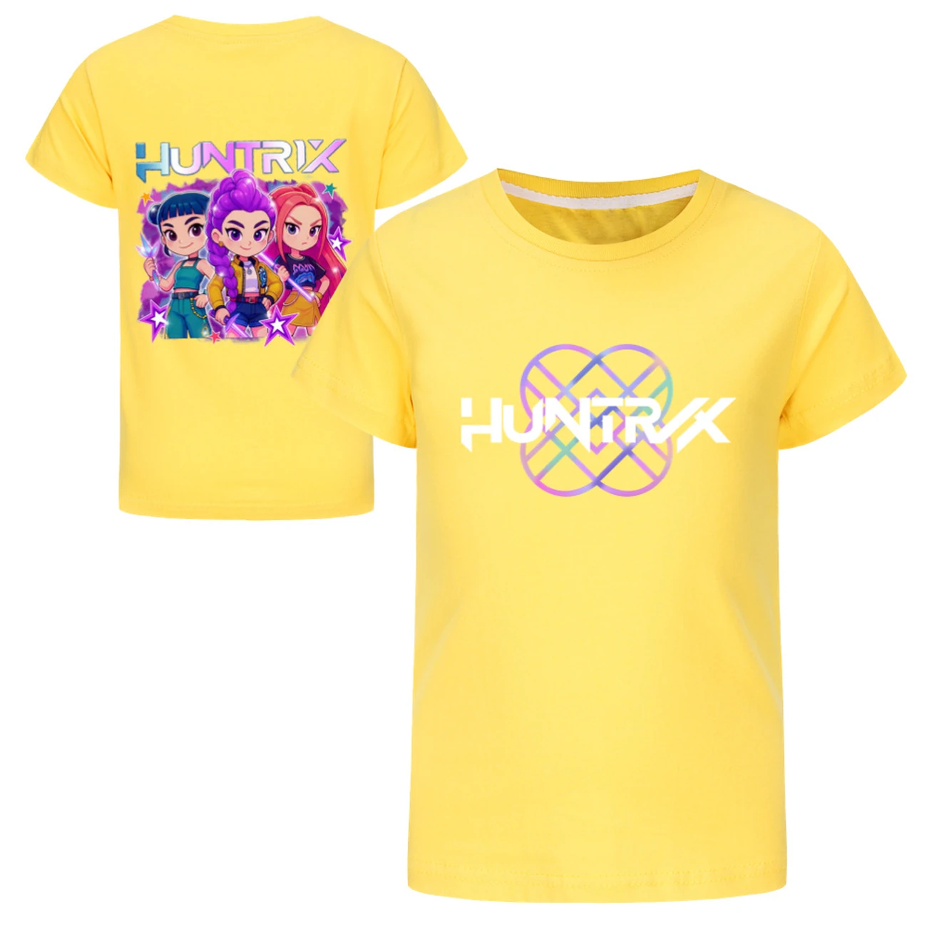 Kids’ Two-Sided Tee & Hoodie Collection — 5051 Edition, Style 02 · Yellow