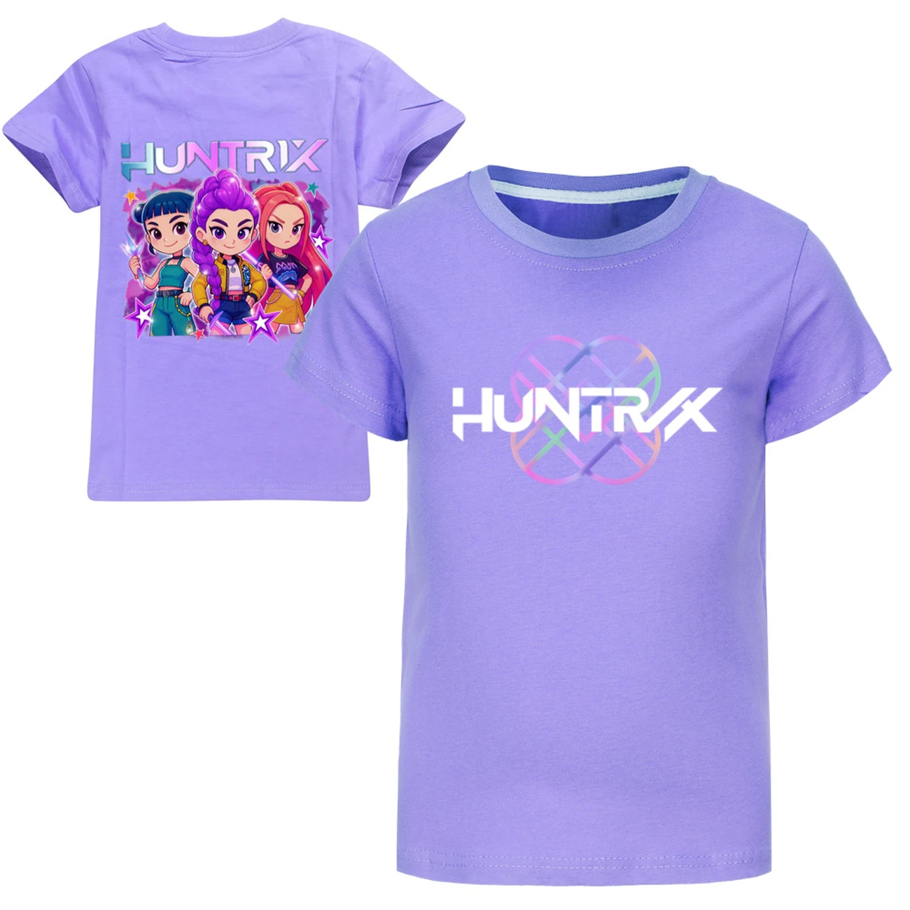 Kids’ Two-Sided Tee & Hoodie Collection — 5051 Edition, Style 04 · Purple