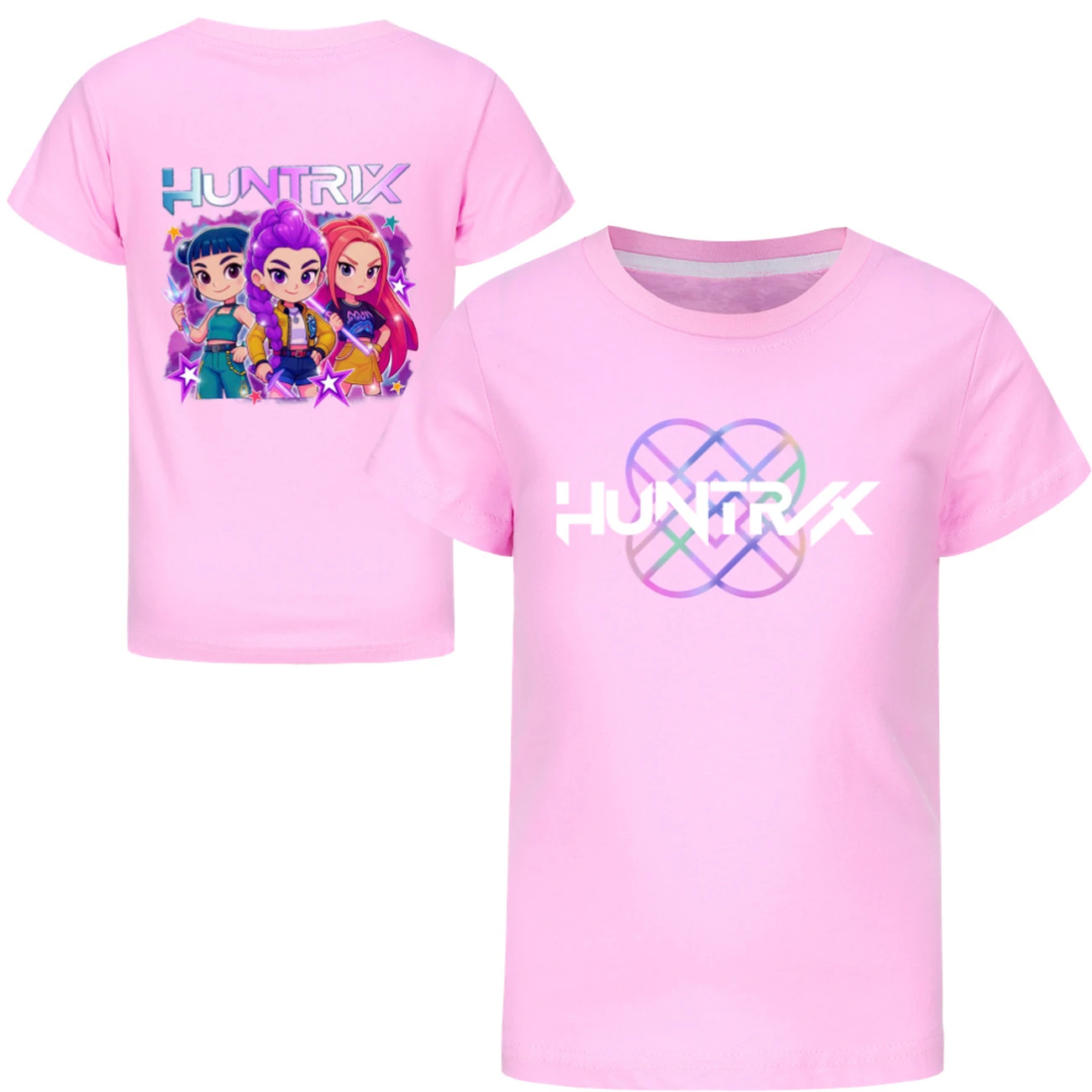 Kids’ Two-Sided Tee & Hoodie Collection — 5051 Edition, Style 11 · Pink