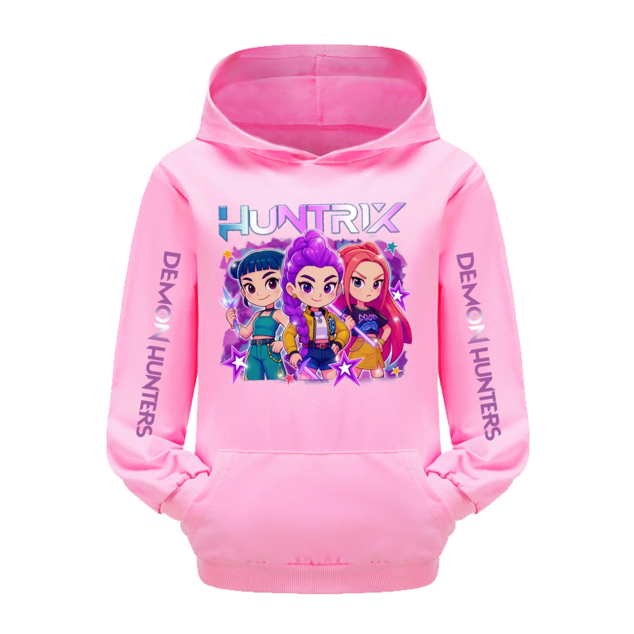 Kids’ Hoodie & Jogger Set — 5051 Collection C, Style 01 · Pink