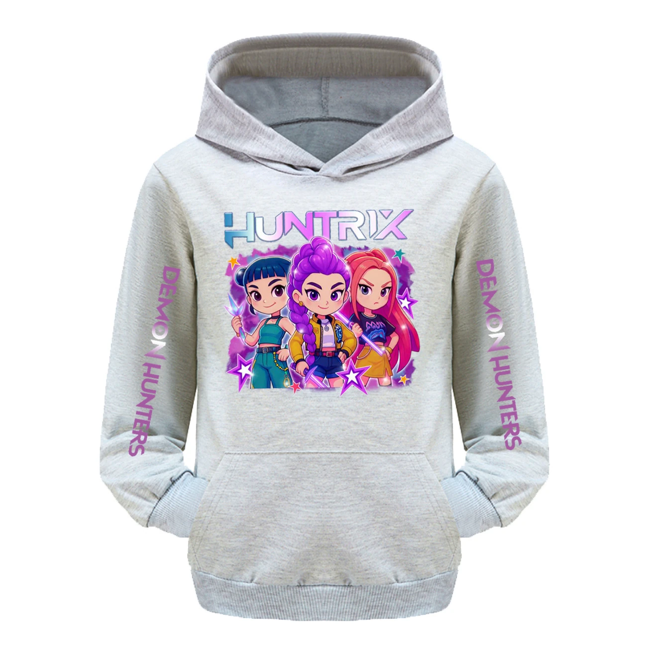 Kids’ Hoodie & Jogger Set — 5051 Collection C, Style 03 · Grey