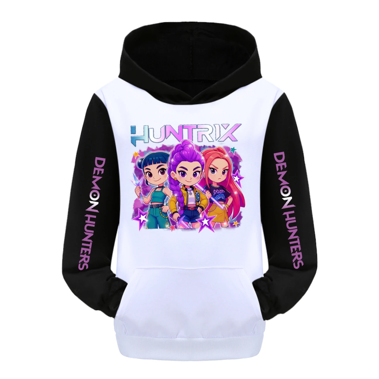 Kids’ Hoodie & Jogger Set — 5051 Collection C, Style 07 · Black
