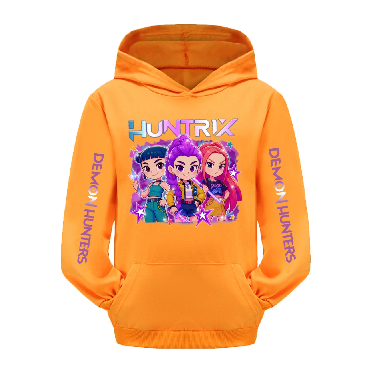 Kids’ Hoodie & Jogger Set — 5051 Collection C, Style 08 · Orange