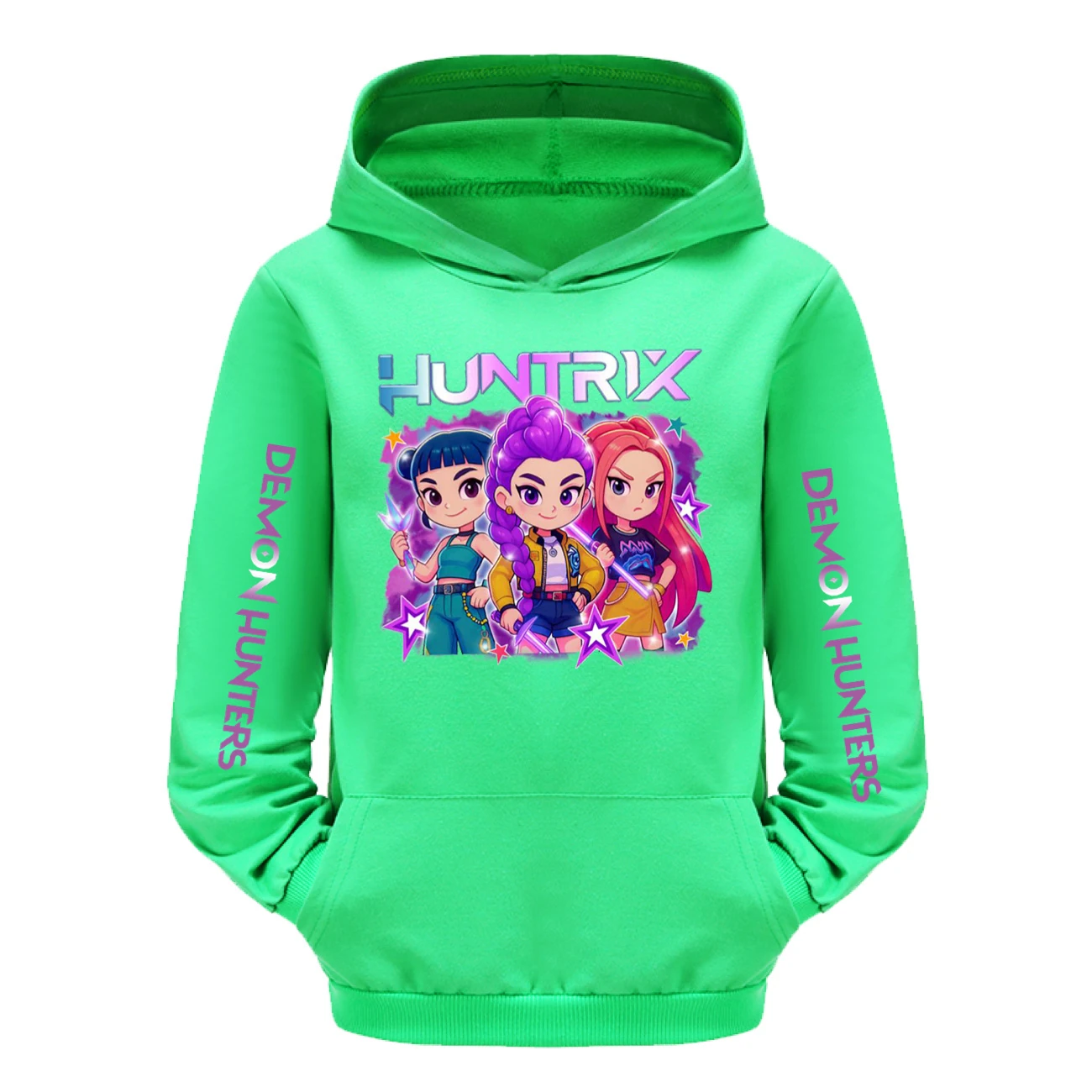 Kids’ Hoodie & Jogger Set — 5051 Collection C, Style 10 · Green
