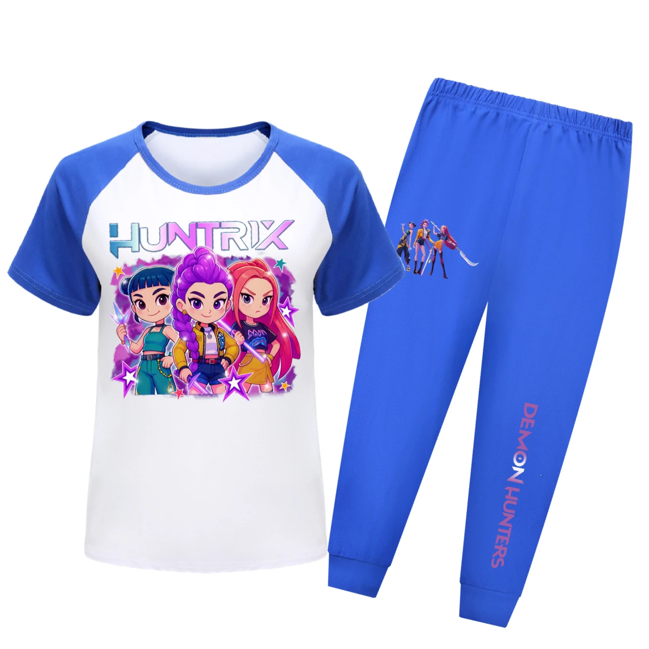 Kids’ Long-Sleeve Lounge Set — 5051 Edition, Style 11 · Deep Blue