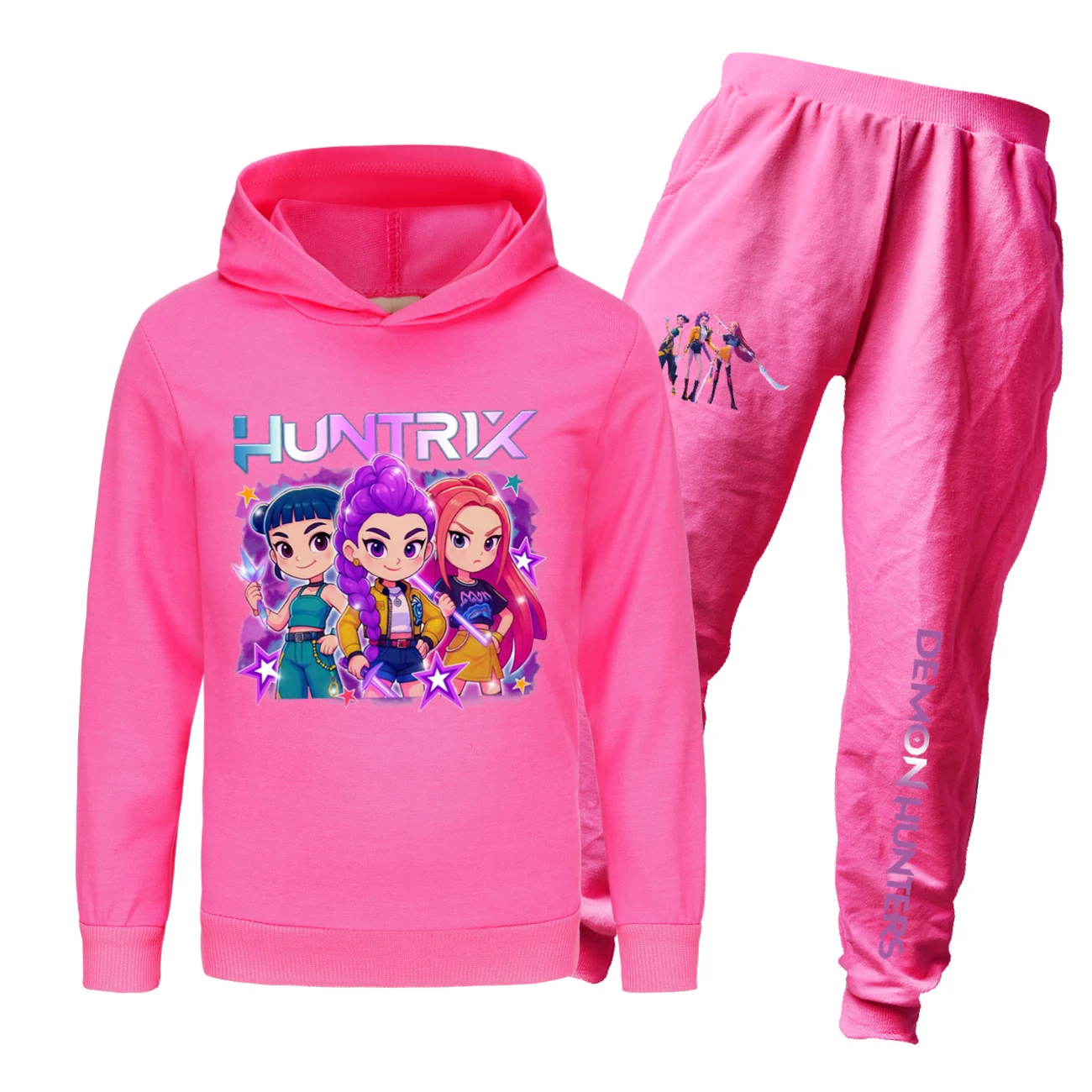 Kids’ Hoodie & Jogger Set — 5051 Collection B, Style 02 · Set · Rose
