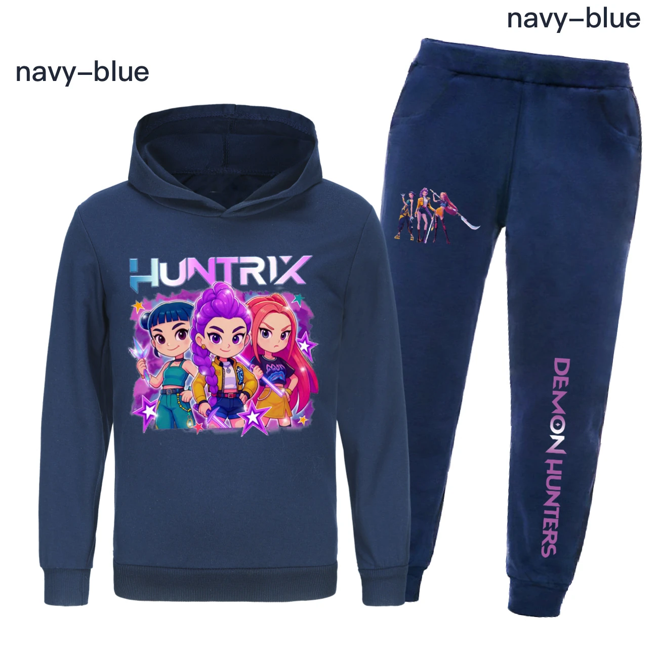 Kids’ Hoodie & Jogger Set — 5051 Collection B, Style 03 · Set · Royal Blue