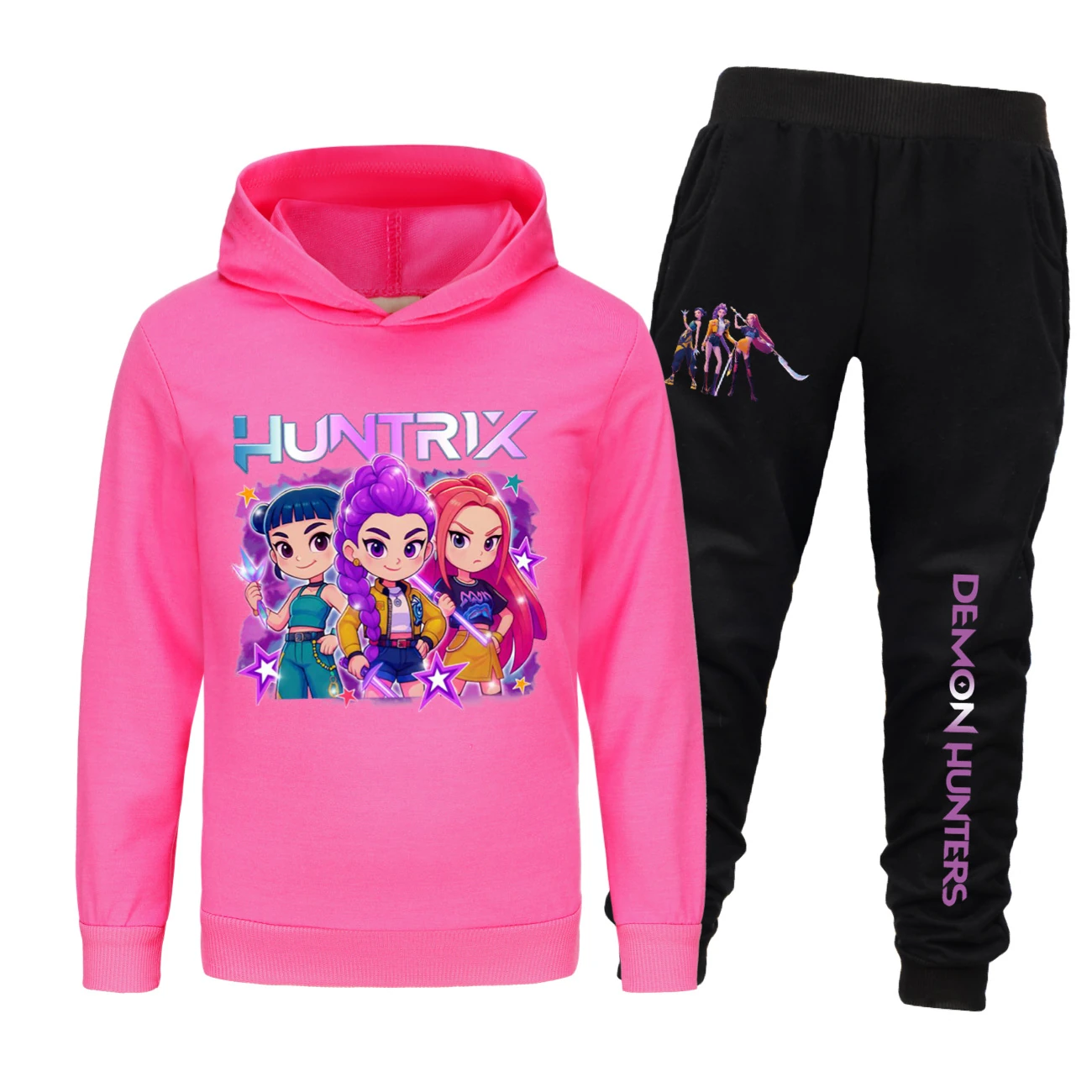 Kids’ Hoodie & Jogger Set — 5051 Collection B, Style 07 · Set · Rose
