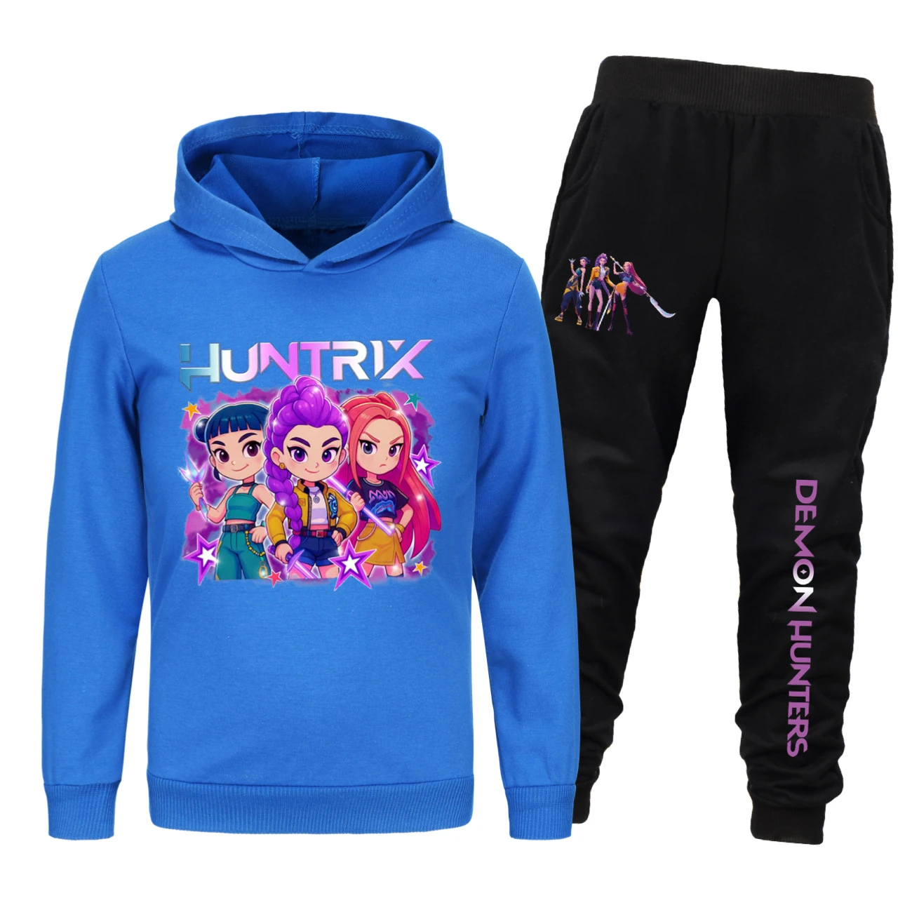 Kids’ Hoodie & Jogger Set — 5051 Collection B, Style 09 · Set · Deep Blue