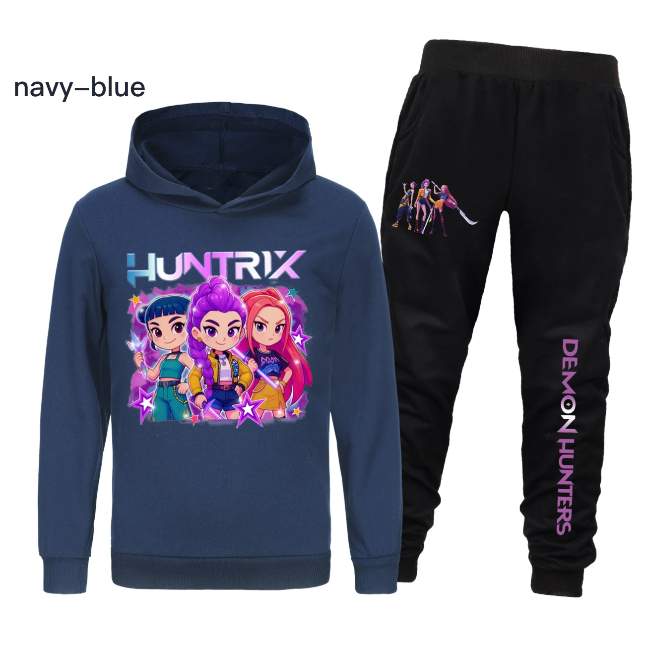 Kids’ Hoodie & Jogger Set — 5051 Collection B, Style 10 · Set · Royal Blue