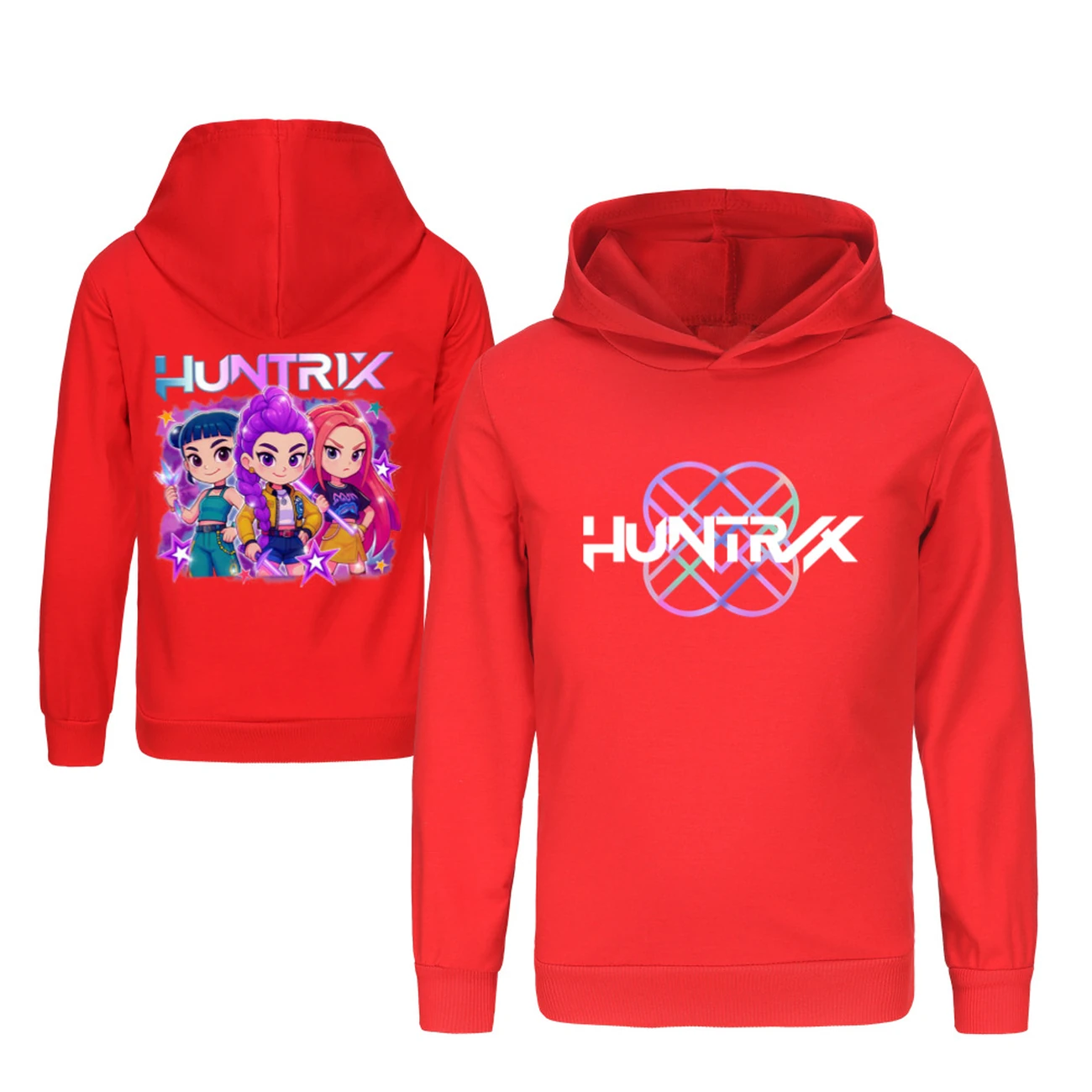 Kids’ Two-Sided Sweatshirt Set — 5051 Edition, Style 03 · Red
