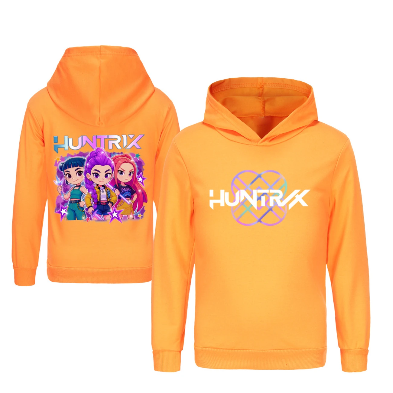 Kids’ Two-Sided Sweatshirt Set — 5051 Edition, Style 08 · Orange