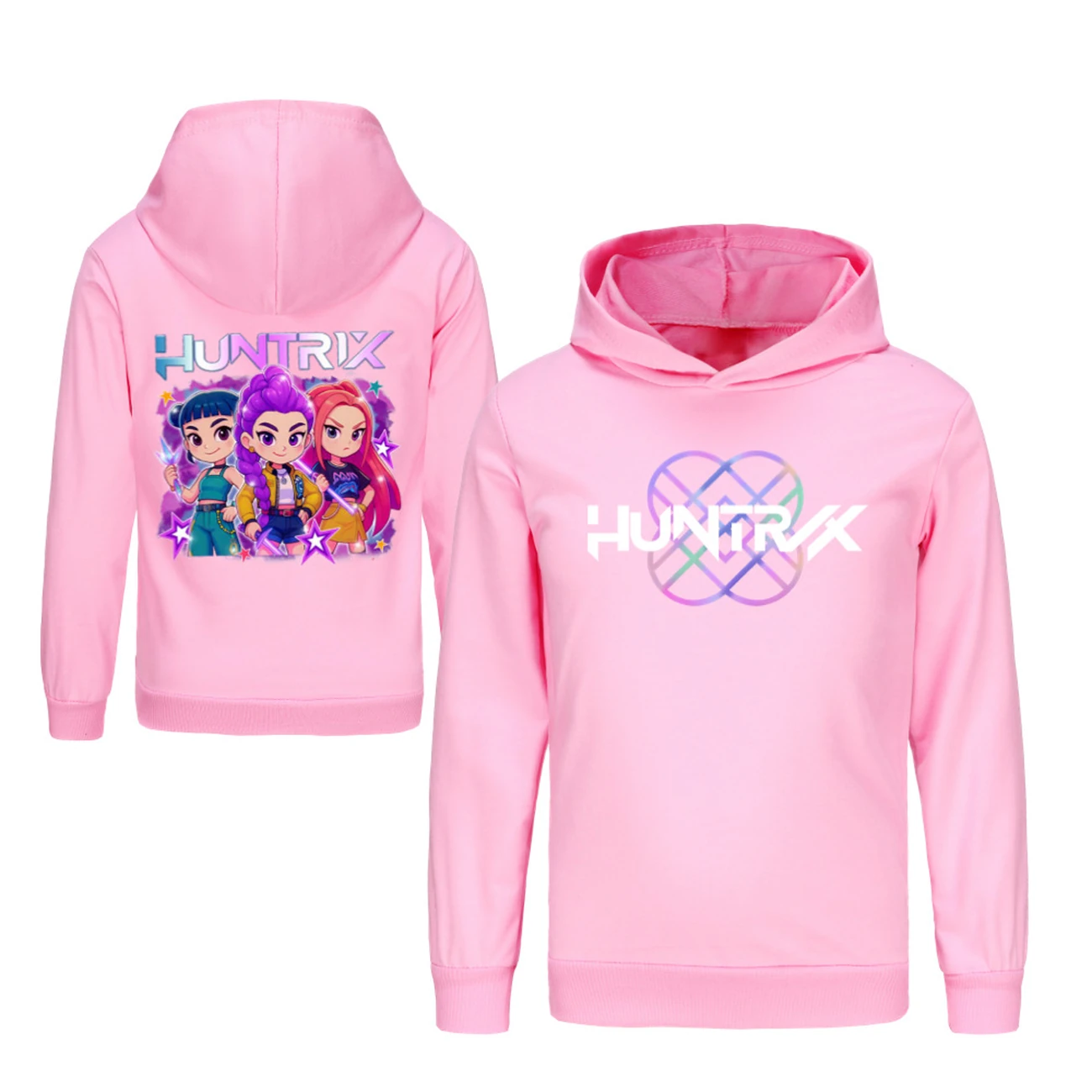 Kids’ Two-Sided Sweatshirt Set — 5051 Edition, Style 09 · Pink