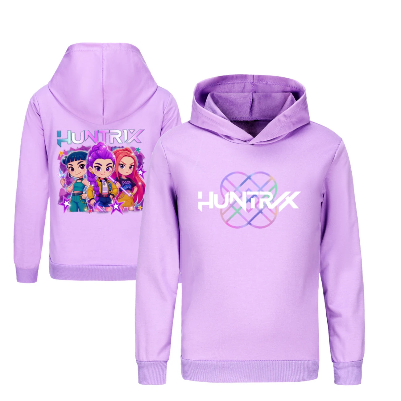 Kids’ Two-Sided Sweatshirt Set — 5051 Edition, Style 10 · Purple