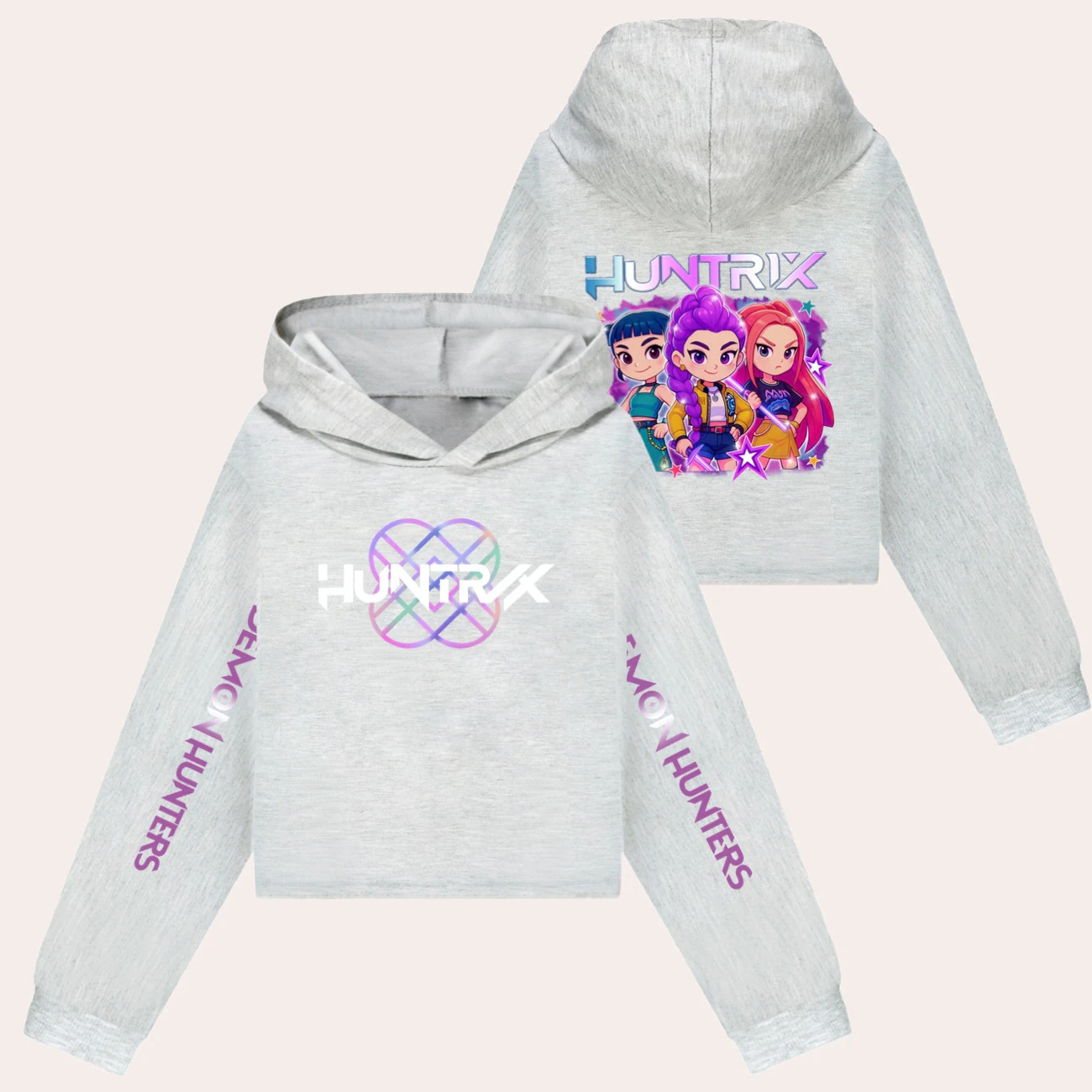 Girls’ Cropped Sweatshirt Set — 5051 Collection A product view