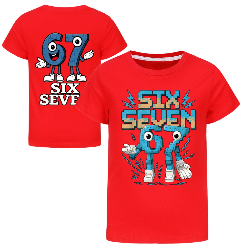 Two-Sided Graphic Tee & Hoodie Collection — 5196, Style 03 · Red