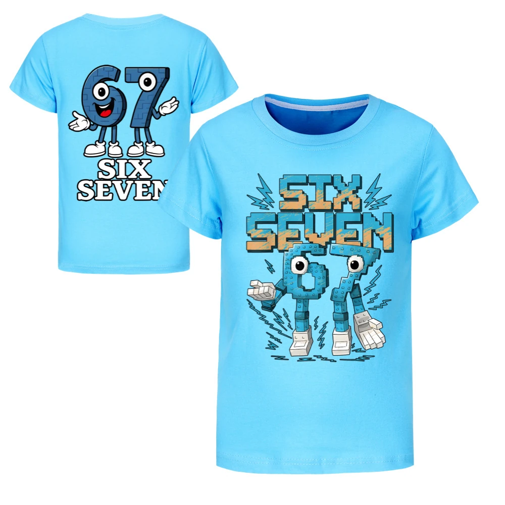 Two-Sided Graphic Tee & Hoodie Collection — 5196, Style 08 · Light Blue