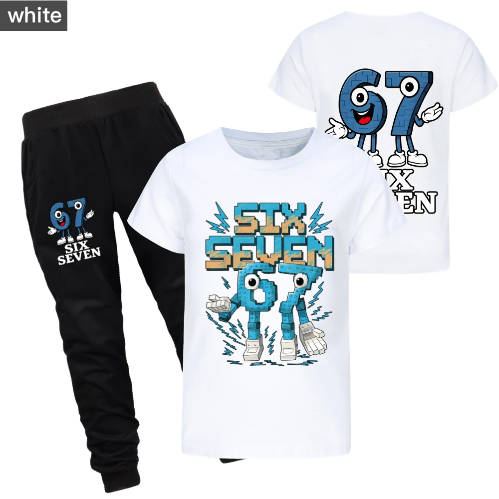 Two-Sided Graphic Tee & Hoodie Collection — 5196, Style 15 · Set · White