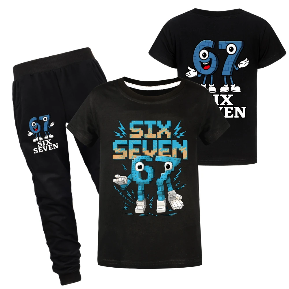 Two-Sided Graphic Tee & Hoodie Collection — 5196, Style 19 · Set · Black