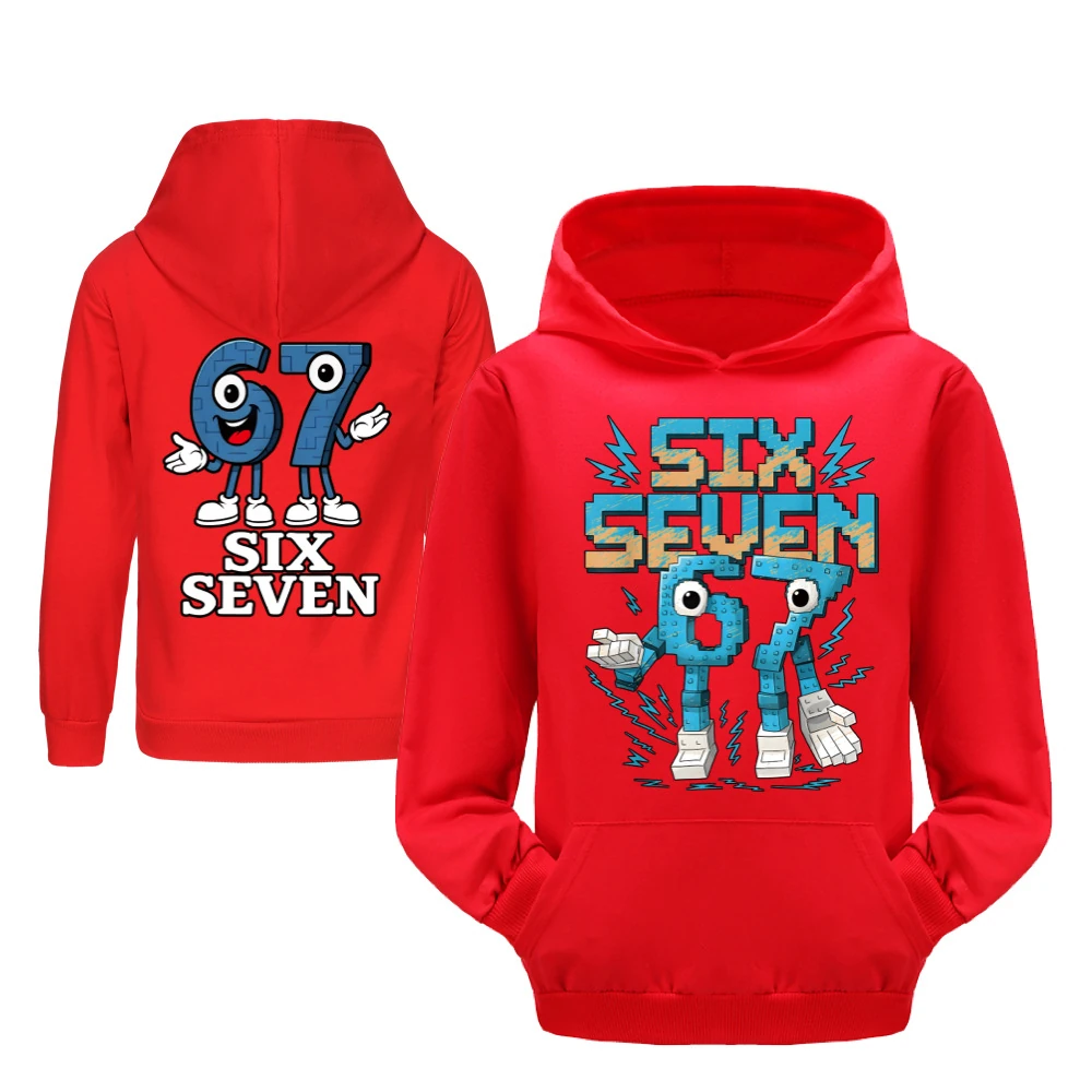 Two-Sided Graphic Tee & Hoodie Collection — 5196, Style 26 · Red