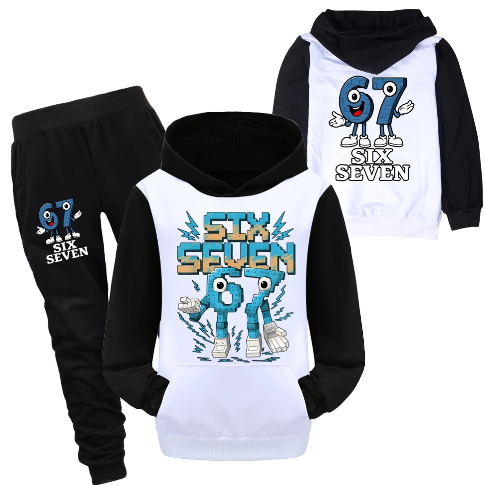 Two-Sided Graphic Tee & Hoodie Collection — 5196, Style 44 · Set · Black