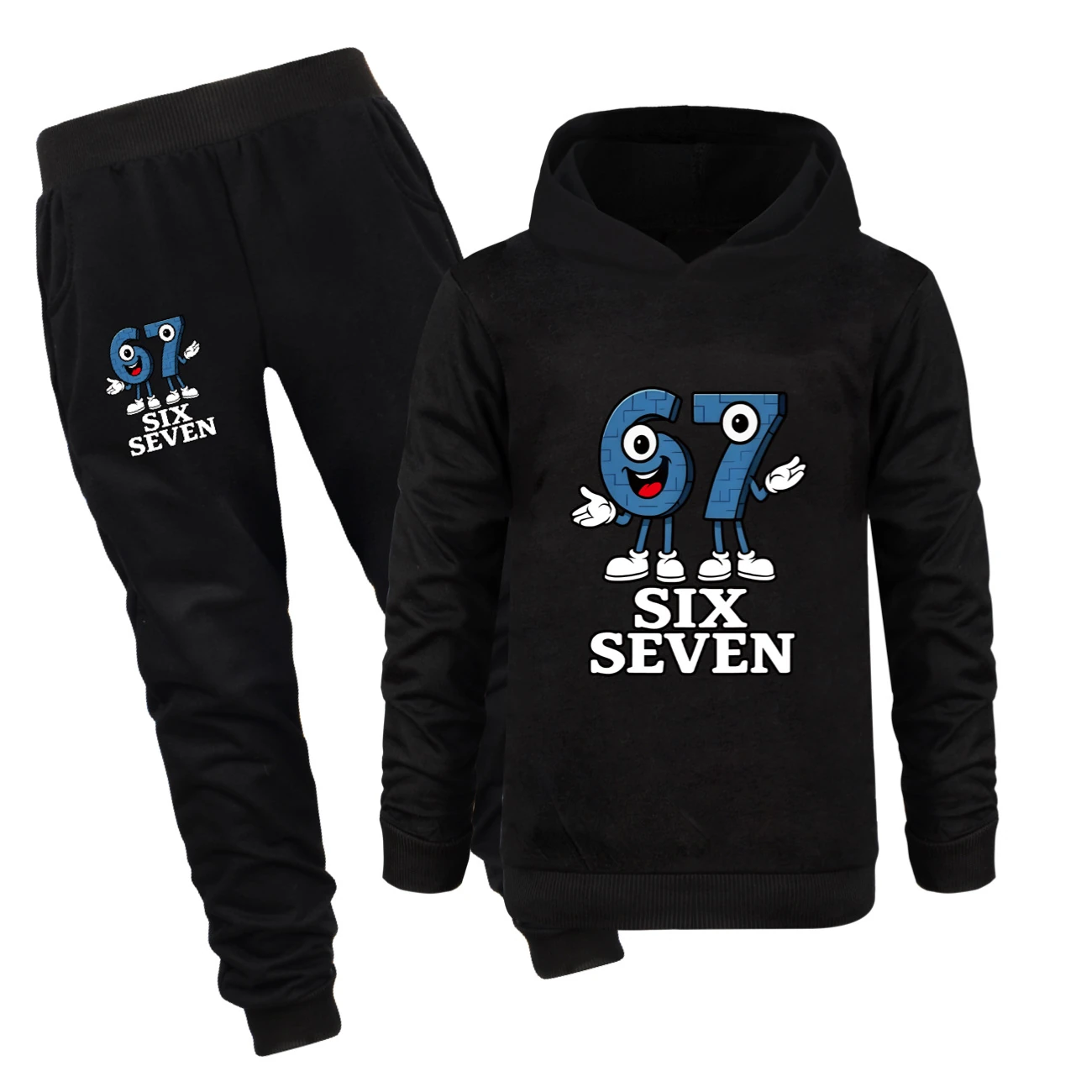 Classic Hoodie & Jogger Collection — 5196, Style 14 · Set · Black