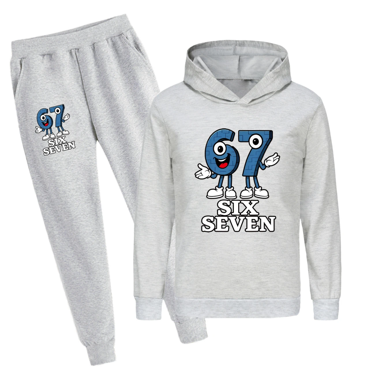 Classic Hoodie & Jogger Collection — 5196, Style 15 · Set · Grey