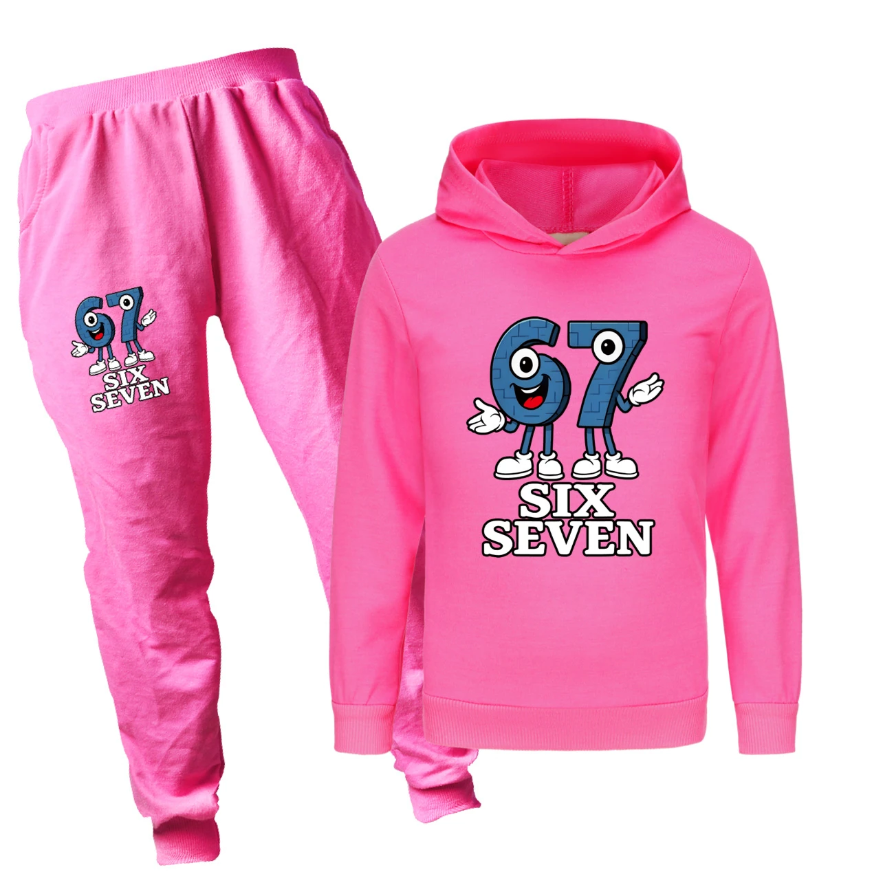 Classic Hoodie & Jogger Collection — 5196, Style 17 · Set · Rose