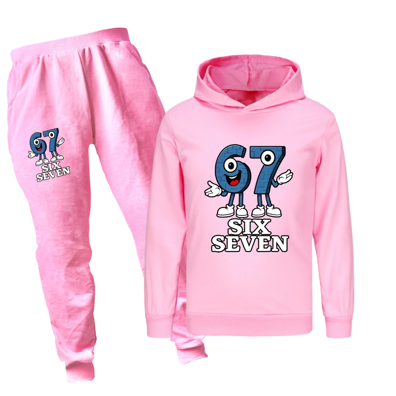 Classic Hoodie & Jogger Collection — 5196, Style 18 · Set · Pink