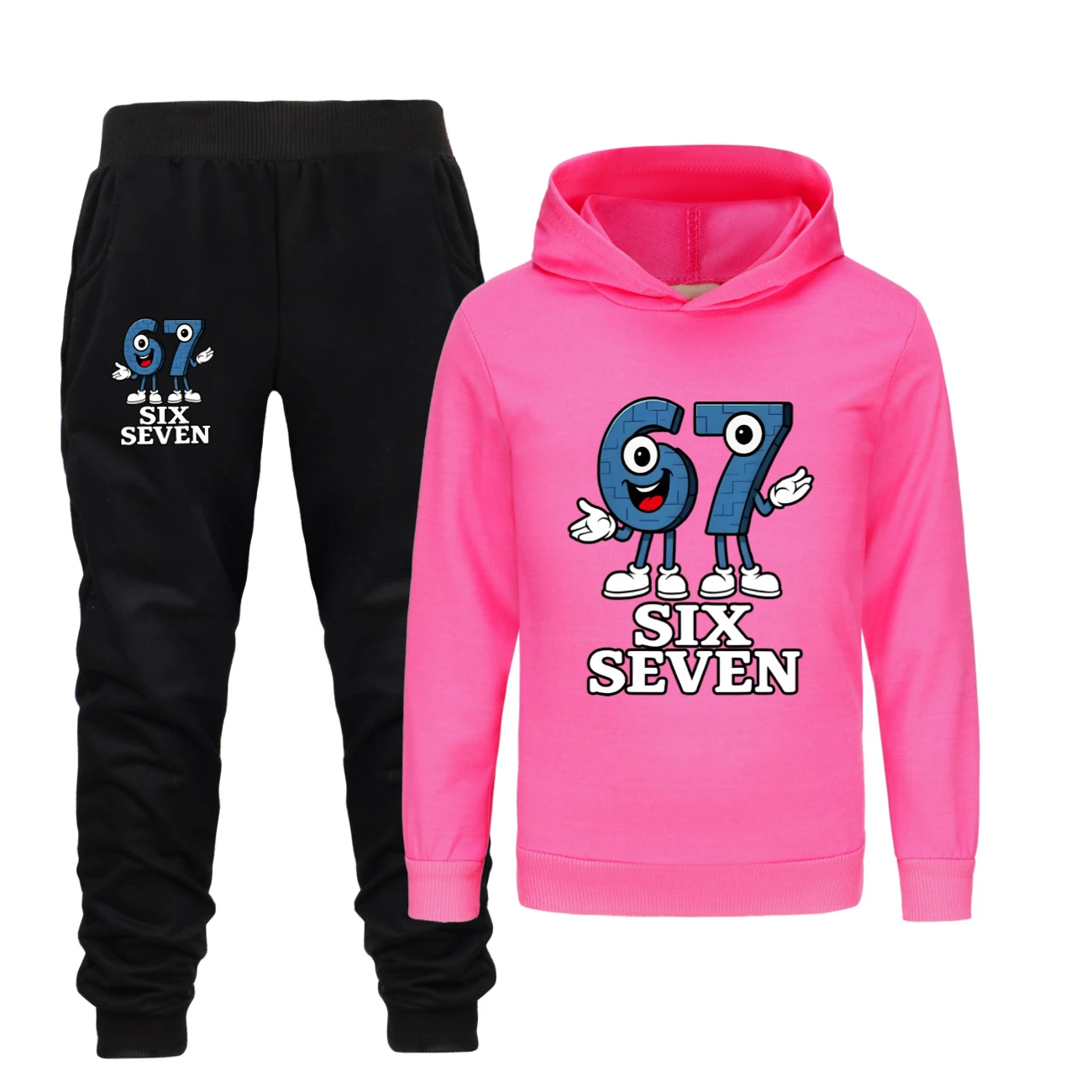 Classic Hoodie & Jogger Collection — 5196, Style 20 · Set · Rose