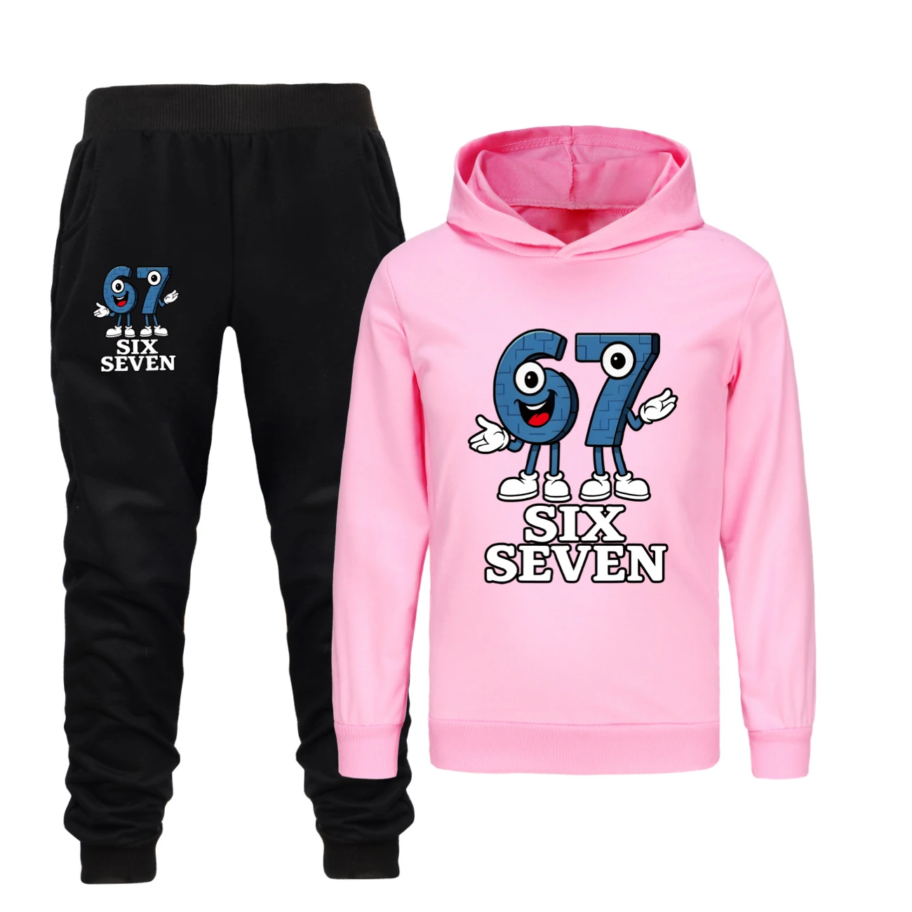 Classic Hoodie & Jogger Collection — 5196, Style 21 · Set · Pink