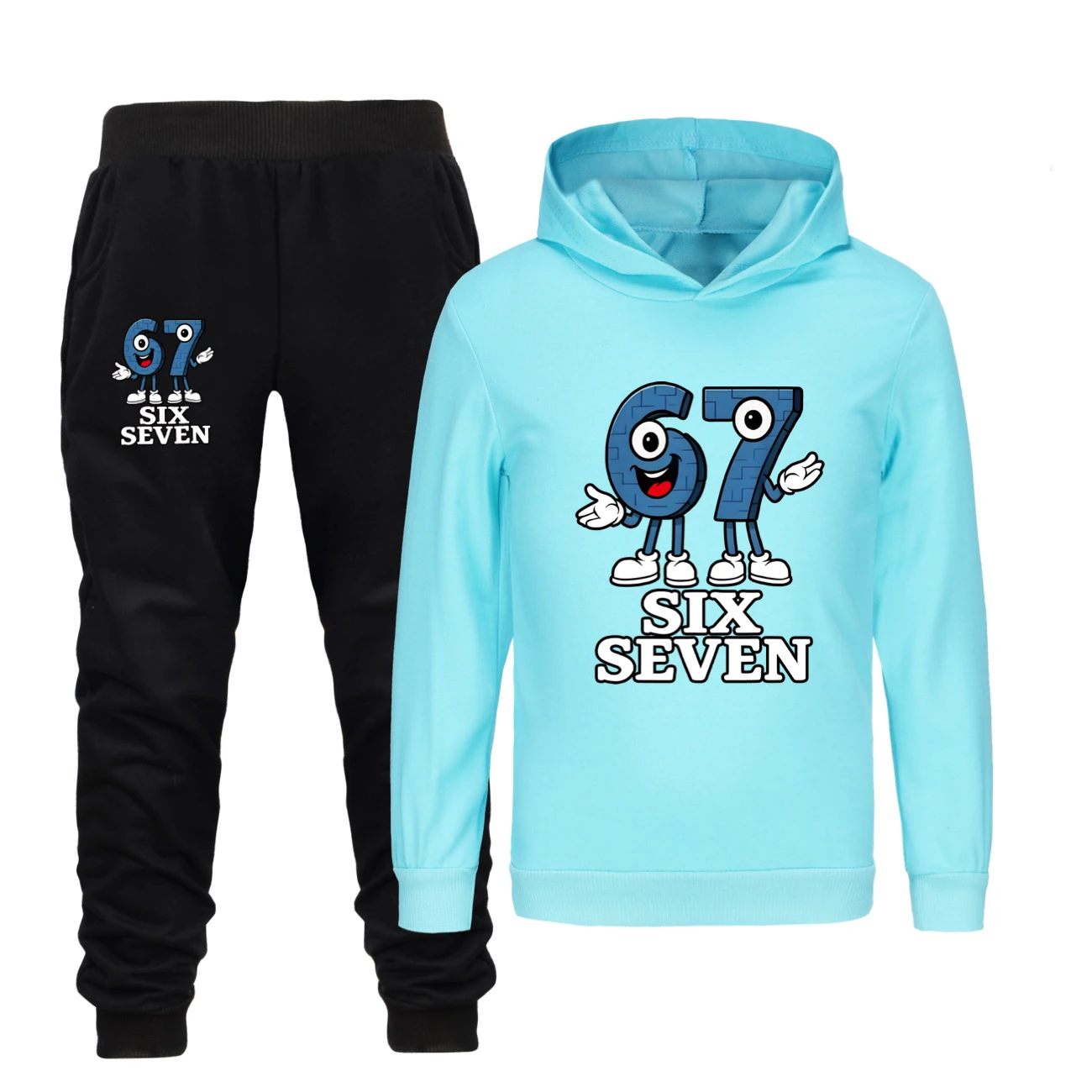 Classic Hoodie & Jogger Collection — 5196, Style 24 · Set · Light Blue