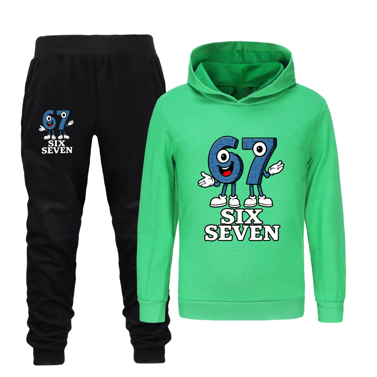 Classic Hoodie & Jogger Collection — 5196, Style 25 · Set · Green