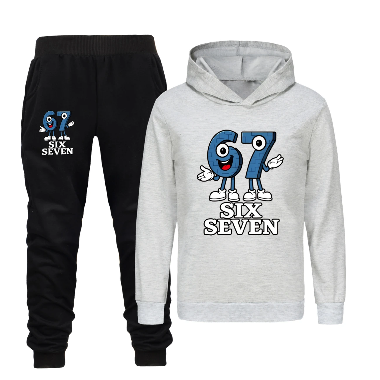 Classic Hoodie & Jogger Collection — 5196, Style 26 · Set · Grey