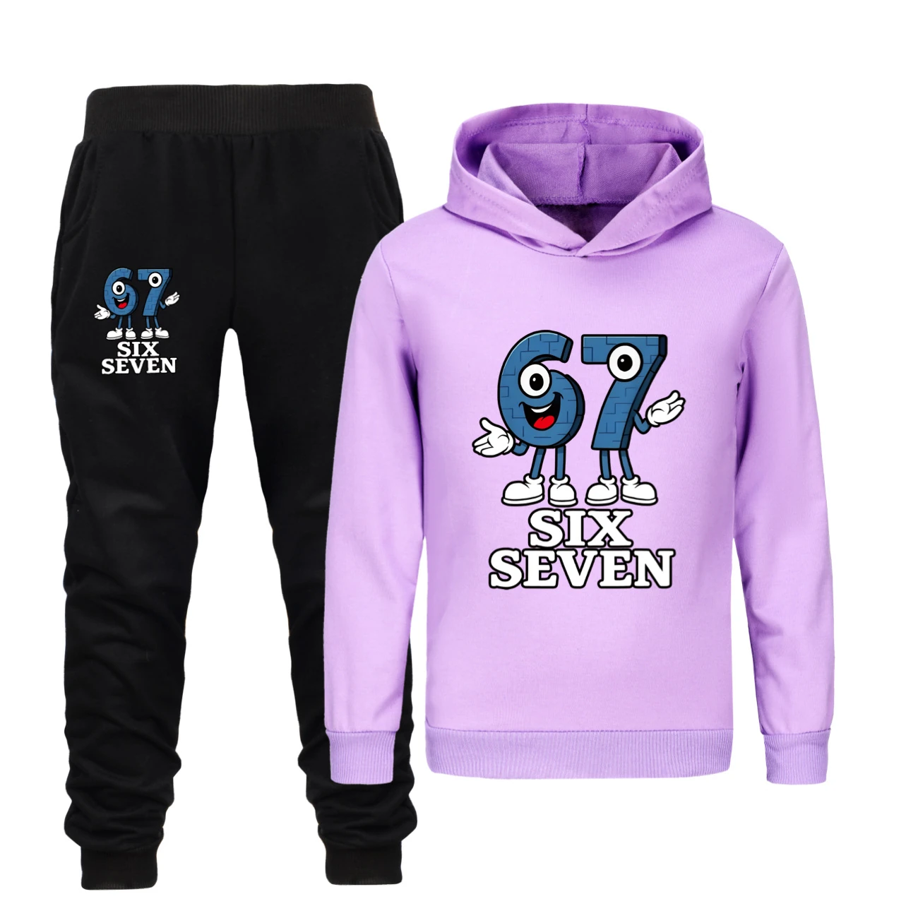 Classic Hoodie & Jogger Collection — 5196, Style 27 · Set · Purple
