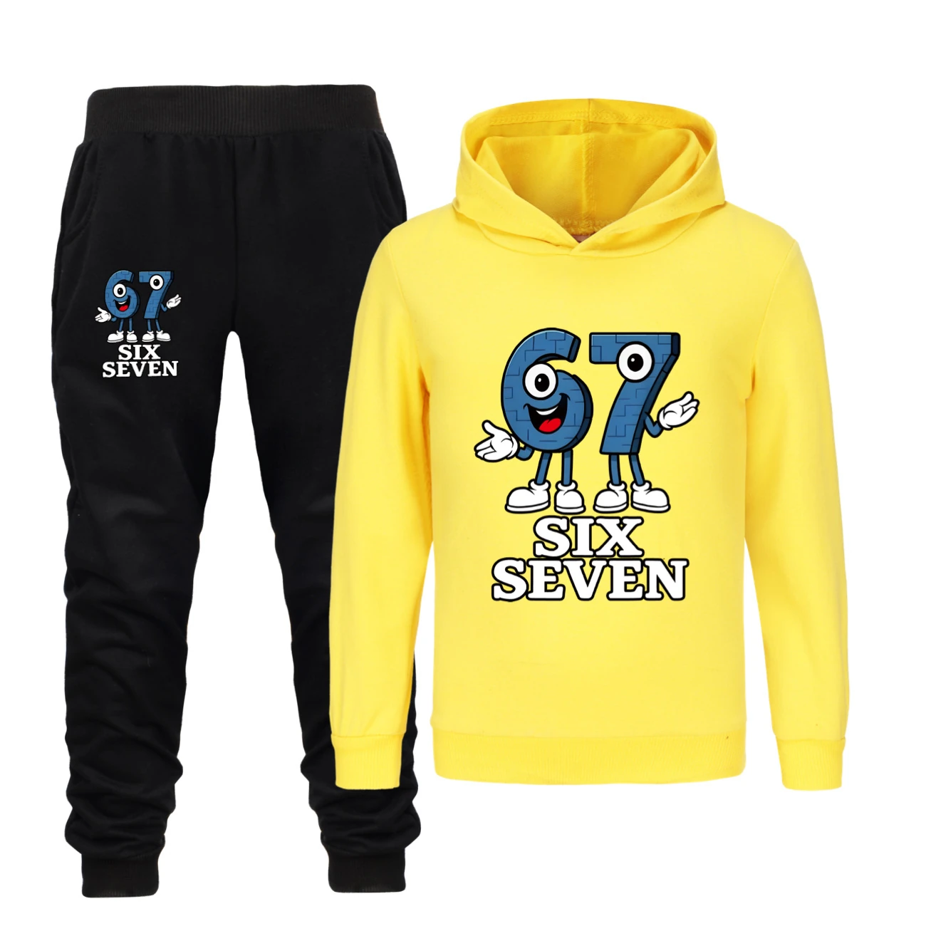 Classic Hoodie & Jogger Collection — 5196, Style 29 · Set · Yellow