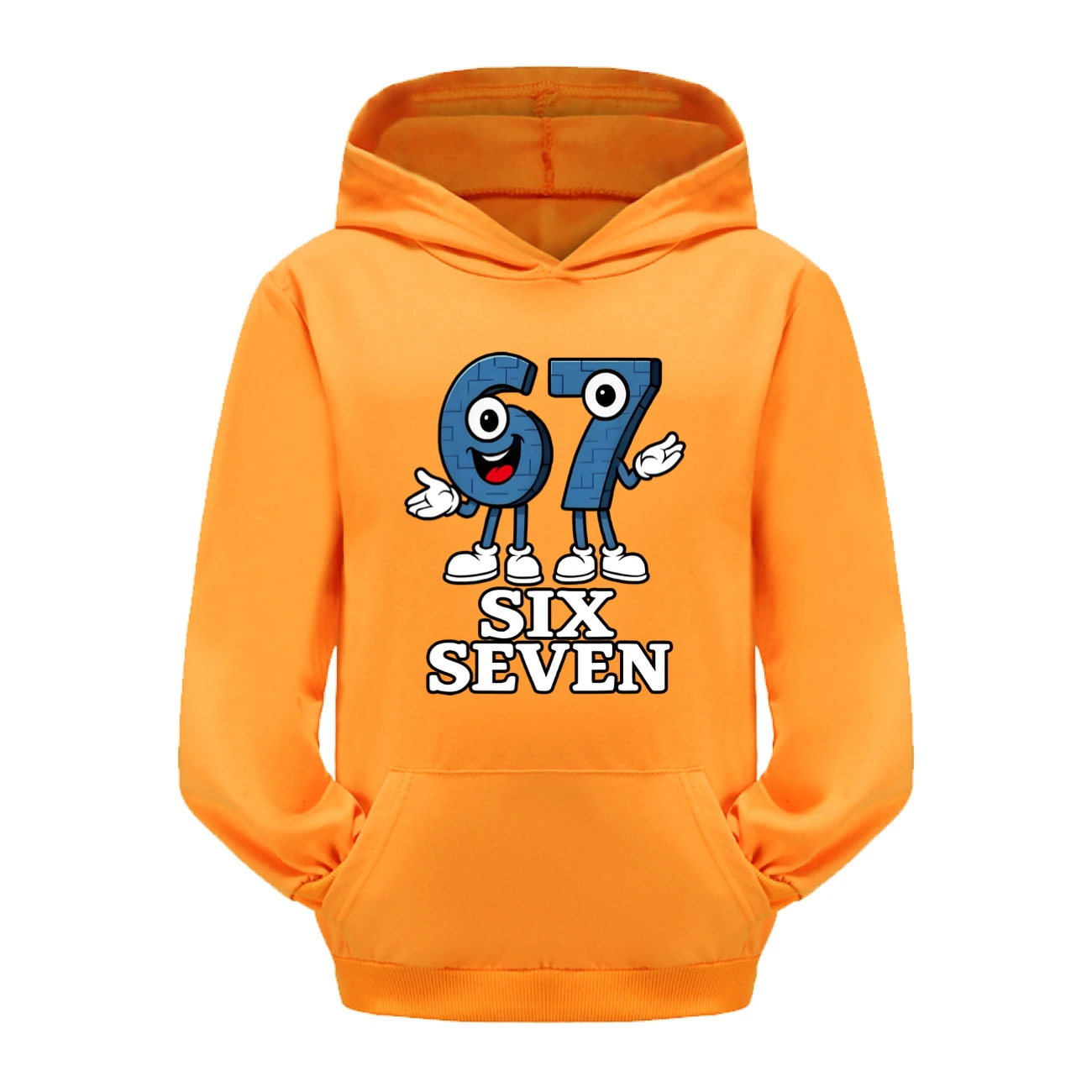 Graphic Hoodie & Jogger Set — 5196 A, Style 13 · Orange